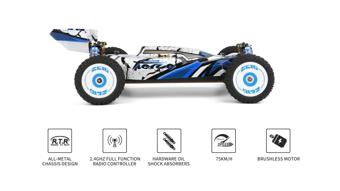 WLtoys 124017 75KM/H 4WD RC Car Professional Monster Truck High Speed Drift Racing Remote Control Cars Children's Toys for Boys