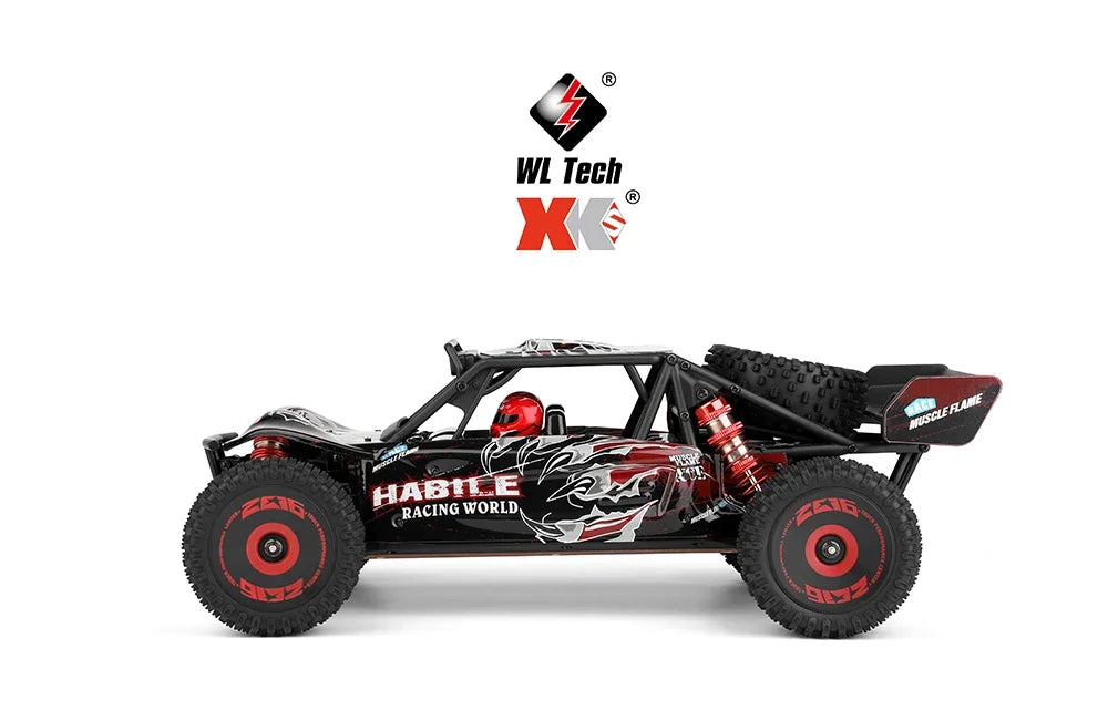 WLtoys 124017 75KM/H 4WD RC Car Professional Monster Truck High Speed Drift Racing Remote Control Cars Children's Toys for Boys