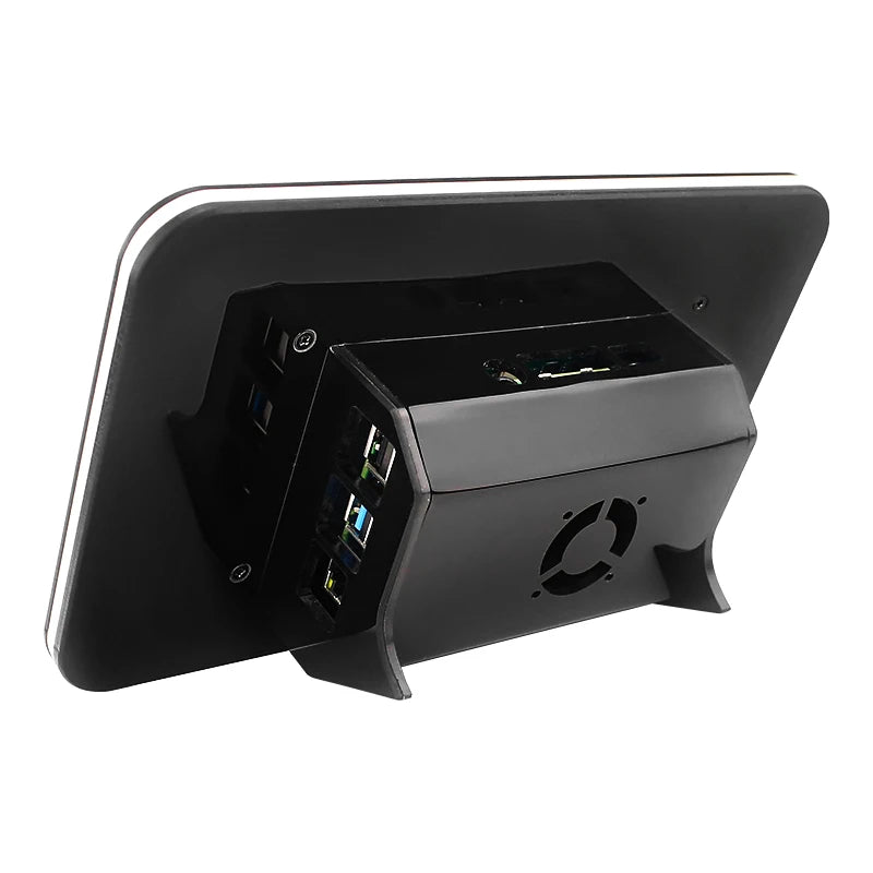 Raspberry Pi 4 Touch Screen Acrylic Case for 7 Inch Display Holder Case Black Monitor Bracket for Raspberry Pi 4B/3B+/3B LCD