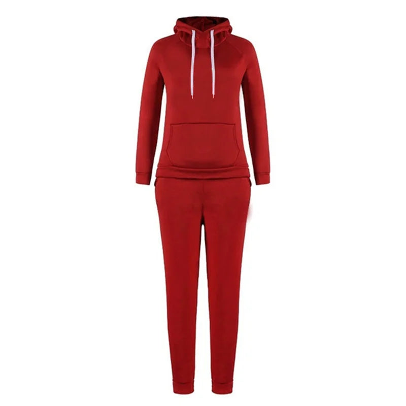 Harajuku Casual Women's Sportswear Sportswear Jogging Suit Women's Hooded Sportswear Suit Set Clothing
