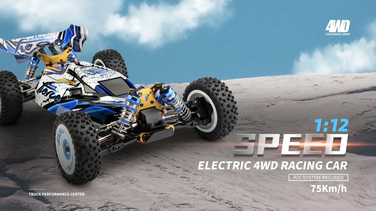 WLtoys 124017 75KM/H 4WD RC Car Professional Monster Truck High Speed Drift Racing Remote Control Cars Children's Toys for Boys