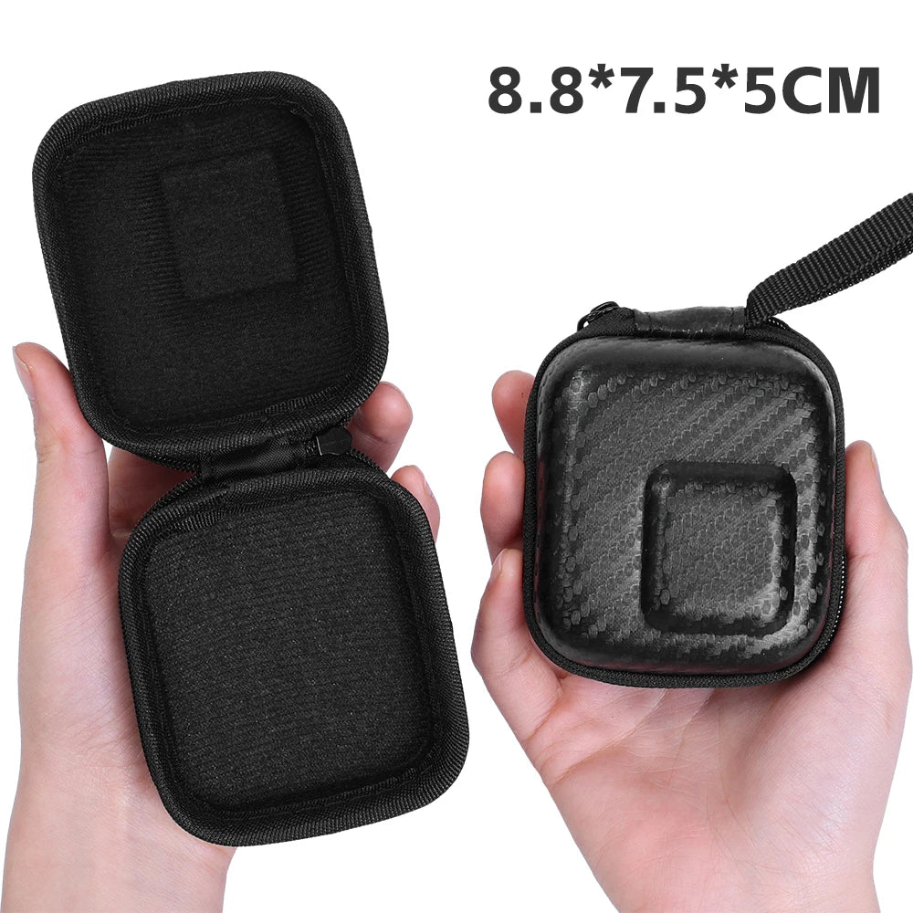 Hard EVA Case For GoPro Hero 12 11 10 9 Storage Bag with Hook Protective Shell Cover for DJI Action4/3 Portable Carrying Bag