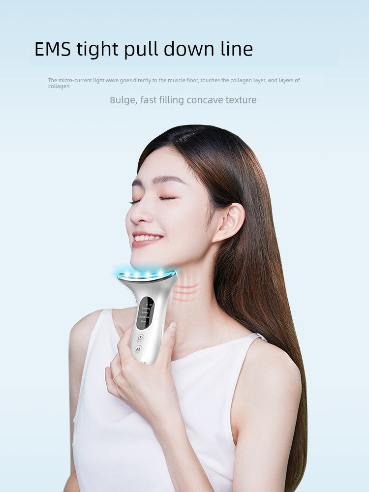 French Vlvee Beauty Instrument For Home Facial Massage Instrument Neck Pattern French Pattern Lifting and Tightening Handy Gadget Inductive Therapeutical Instrument