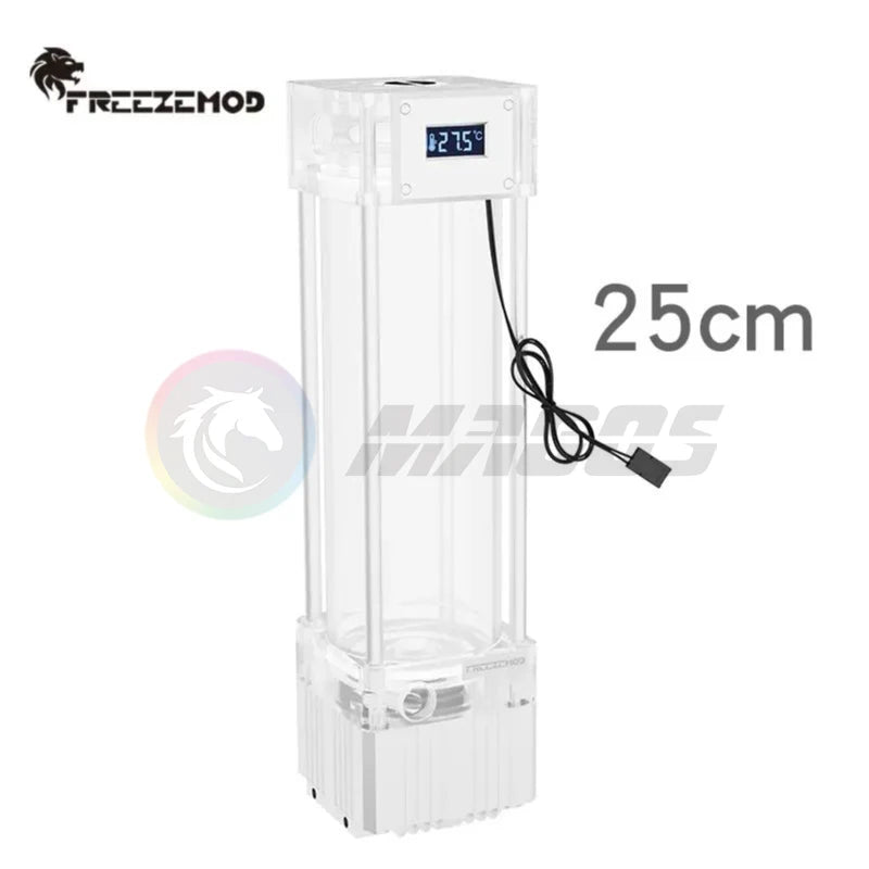 FREEZEMOD AIO Pump+Reservoir kit integrated With Temperature Display VA LCD Screen Temperature Water Tank Combo PUB-FS6WX