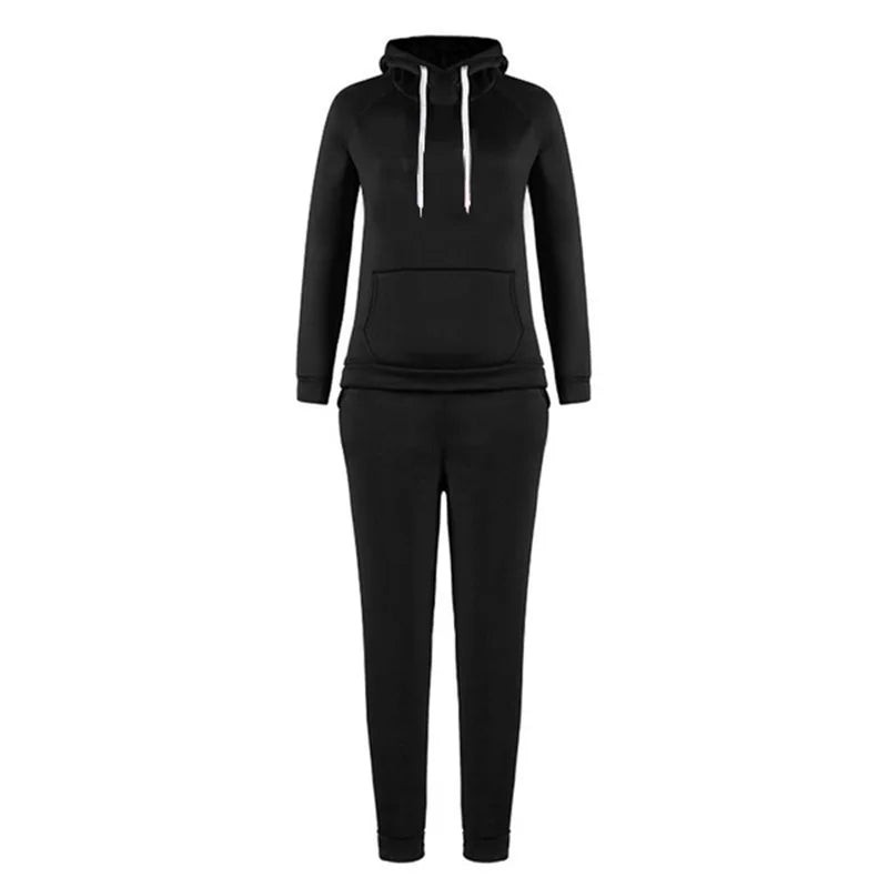 Harajuku Casual Women's Sportswear Sportswear Jogging Suit Women's Hooded Sportswear Suit Set Clothing