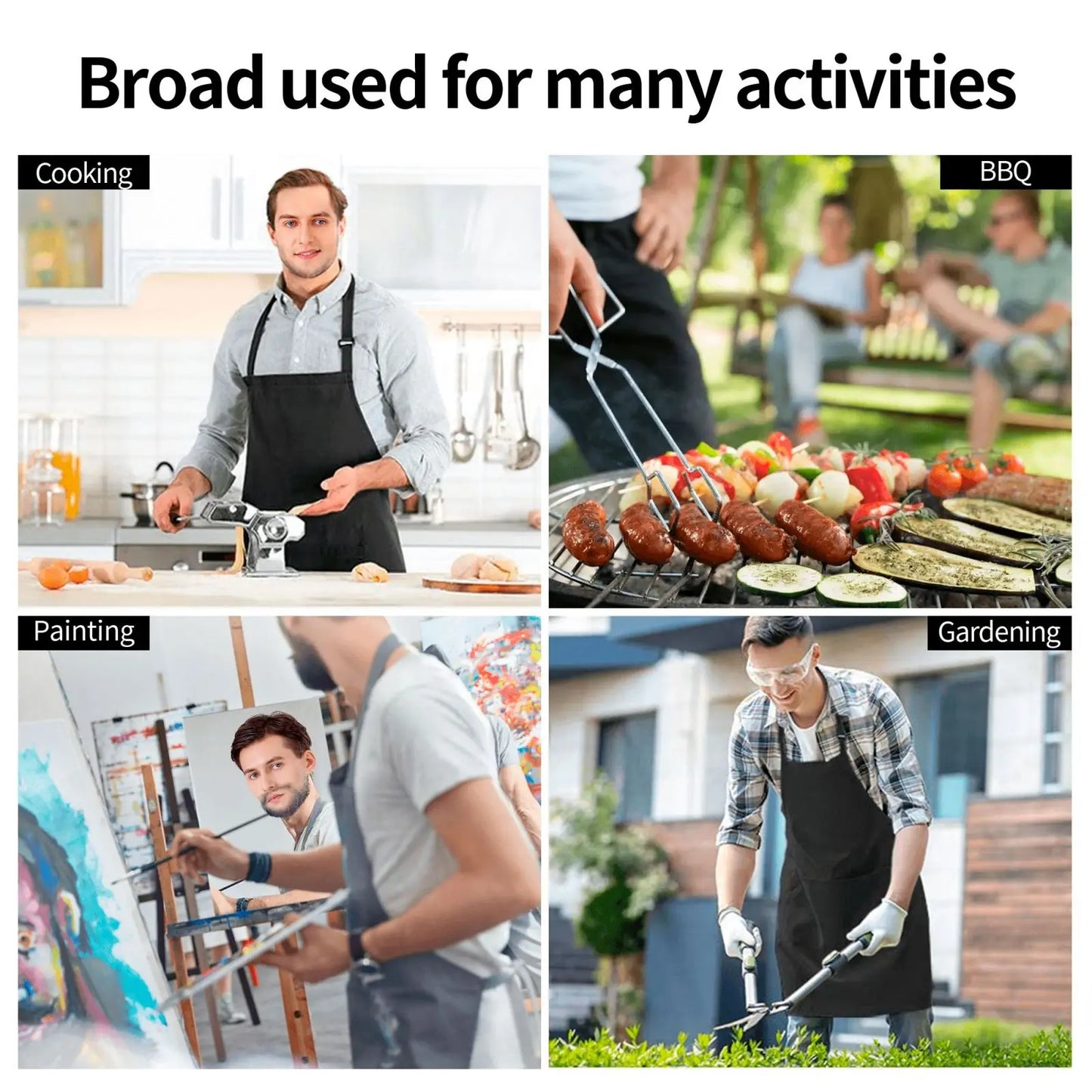 Italy Flag Cartoon Chef Pizza Apron Theme Cooking Chef Work Shop Women Men Adult Girl Kid Weavers Baking BBQ Grilling Kitchen
