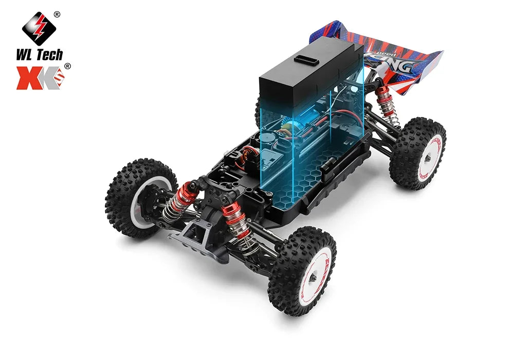WLtoys 124017 75KM/H 4WD RC Car Professional Monster Truck High Speed Drift Racing Remote Control Cars Children's Toys for Boys