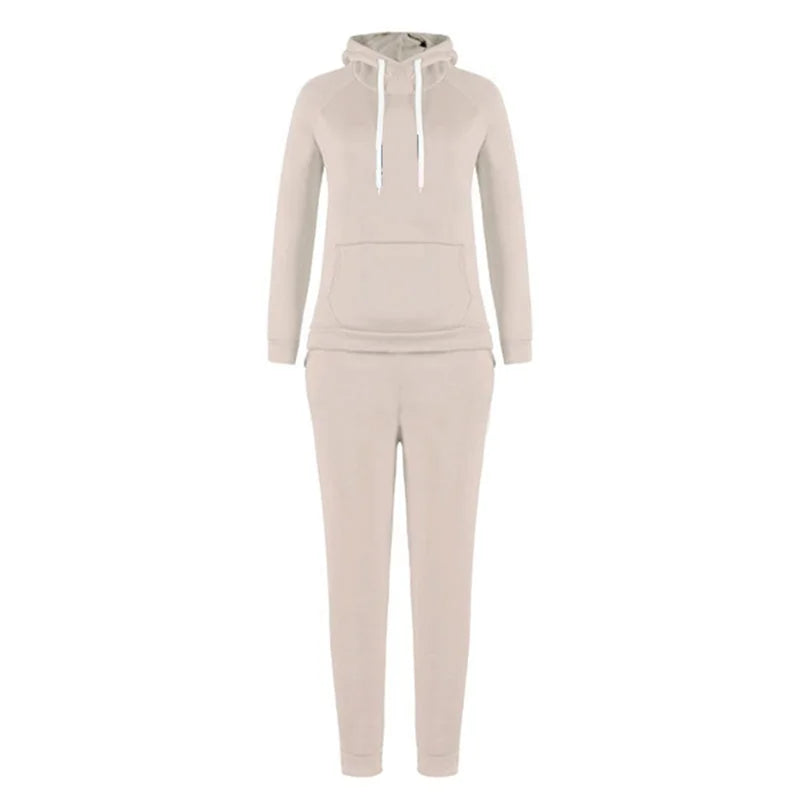 Harajuku Casual Women's Sportswear Sportswear Jogging Suit Women's Hooded Sportswear Suit Set Clothing
