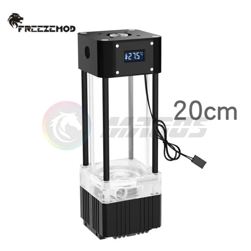 FREEZEMOD AIO Pump+Reservoir kit integrated With Temperature Display VA LCD Screen Temperature Water Tank Combo PUB-FS6WX