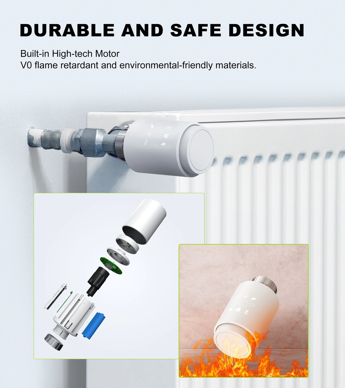 GIRIER Tuya ZigBee Thermostatic Radiator Valve Smart Home Thermostat Radiator TRV Programmable Temperature Controller Work Alexa
