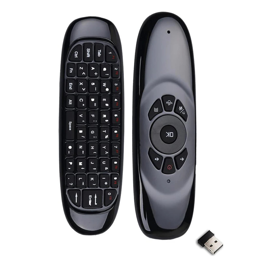 W3 Remote Control 2.4G Wireless Voice Air Mouse Mini Keyboard USB Receiver Controller With USB Receiver Replacement For PC TV