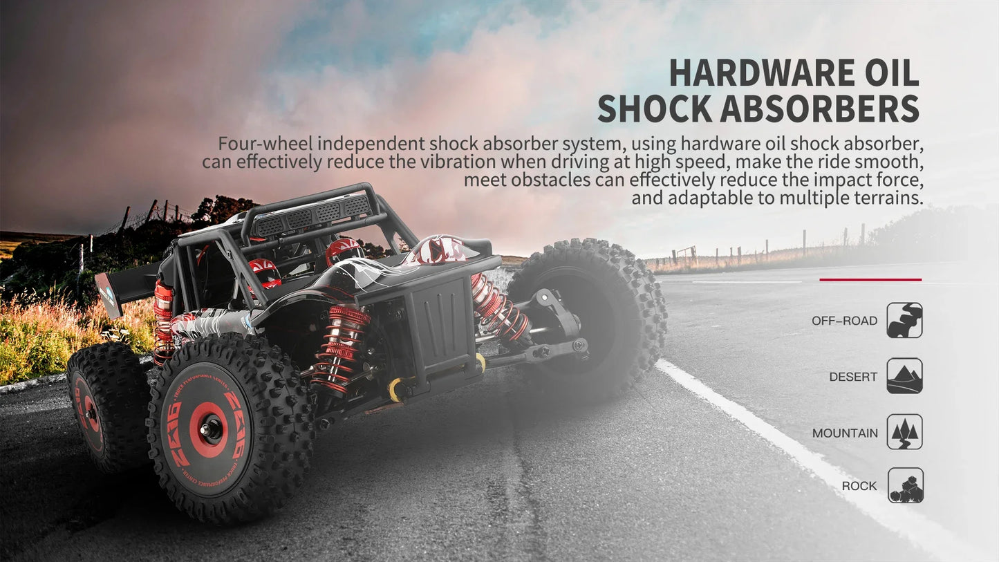 WLtoys 124017 75KM/H 4WD RC Car Professional Monster Truck High Speed Drift Racing Remote Control Cars Children's Toys for Boys