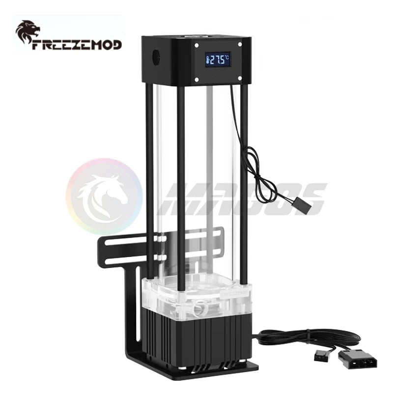 FREEZEMOD AIO Pump+Reservoir kit integrated With Temperature Display VA LCD Screen Temperature Water Tank Combo PUB-FS6WX