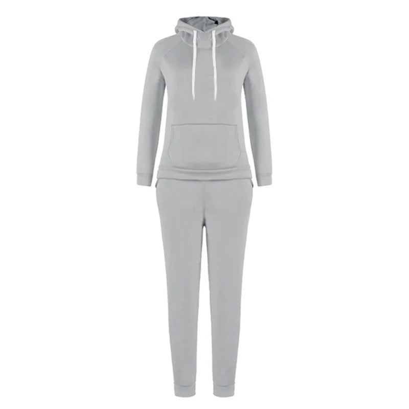 Harajuku Casual Women's Sportswear Sportswear Jogging Suit Women's Hooded Sportswear Suit Set Clothing