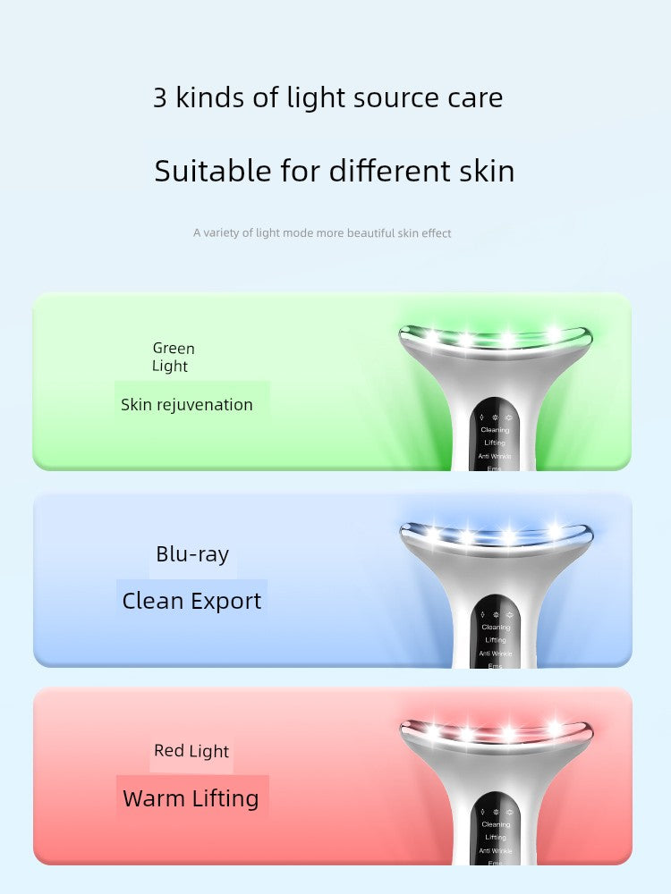 French Vlvee Beauty Instrument For Home Facial Massage Instrument Neck Pattern French Pattern Lifting and Tightening Handy Gadget Inductive Therapeutical Instrument