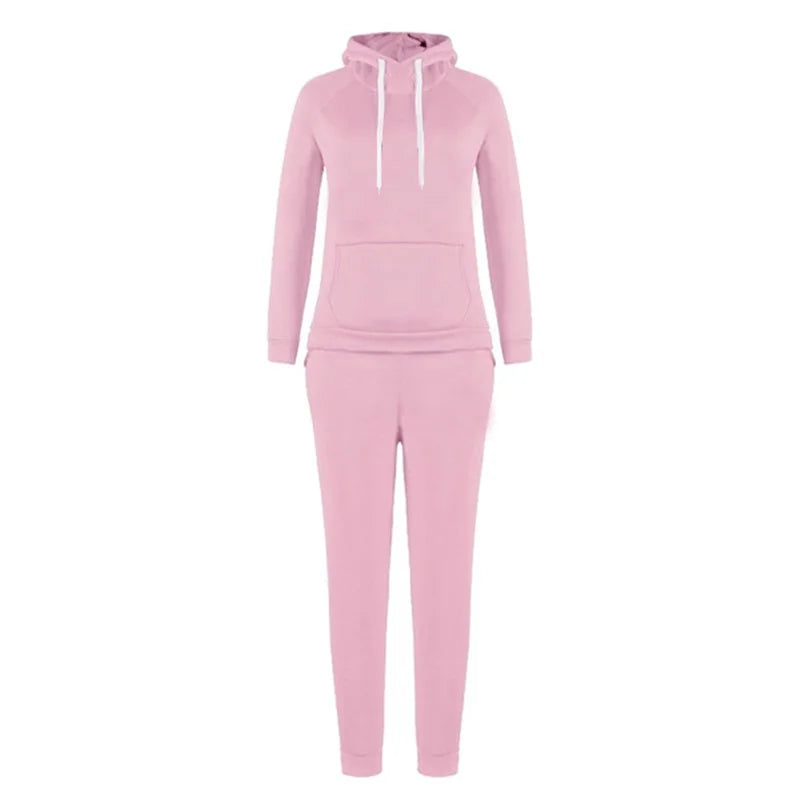 Harajuku Casual Women's Sportswear Sportswear Jogging Suit Women's Hooded Sportswear Suit Set Clothing