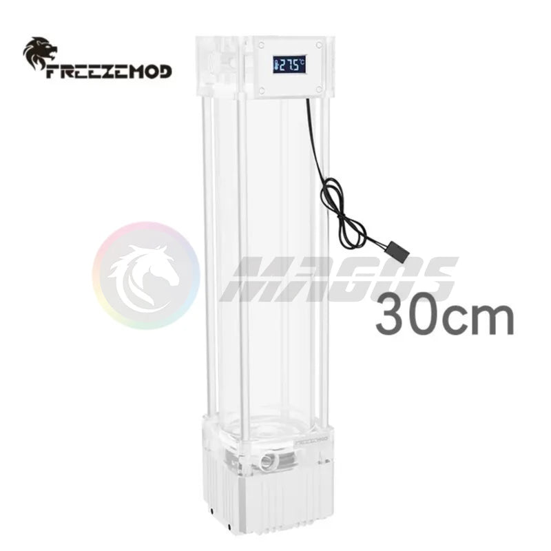 FREEZEMOD AIO Pump+Reservoir kit integrated With Temperature Display VA LCD Screen Temperature Water Tank Combo PUB-FS6WX