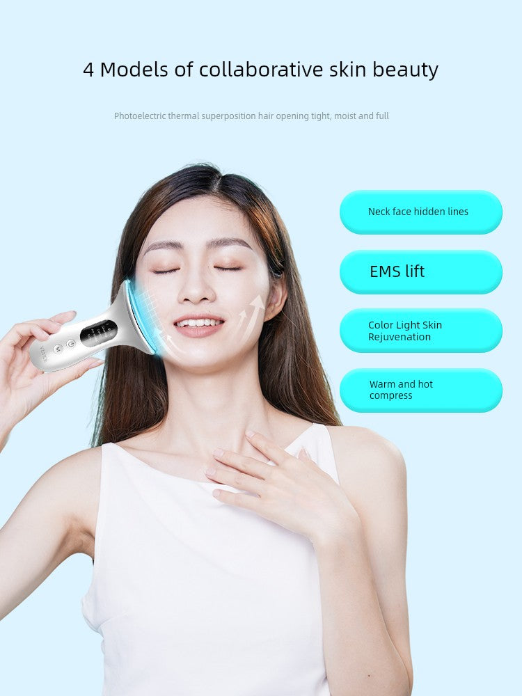 French Vlvee Beauty Instrument For Home Facial Massage Instrument Neck Pattern French Pattern Lifting and Tightening Handy Gadget Inductive Therapeutical Instrument