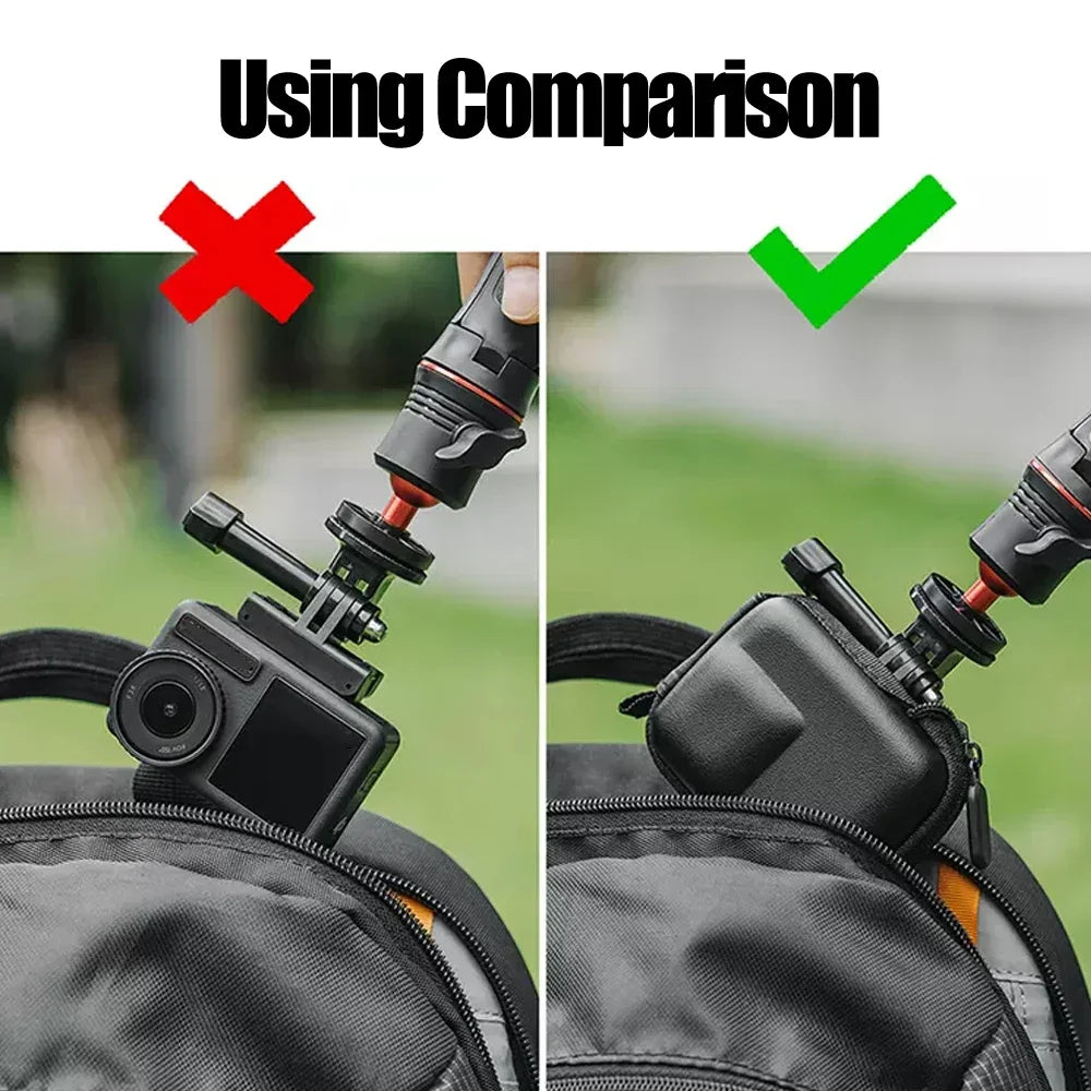 Hard EVA Case For GoPro Hero 12 11 10 9 Storage Bag with Hook Protective Shell Cover for DJI Action4/3 Portable Carrying Bag