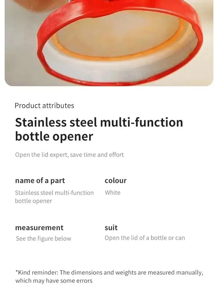Kitchen Gadgets Capping Tool Can Opener Glass Can Opener Portable Lid Opener Adjustable Can Opener Glasses Jar Lid Opener
