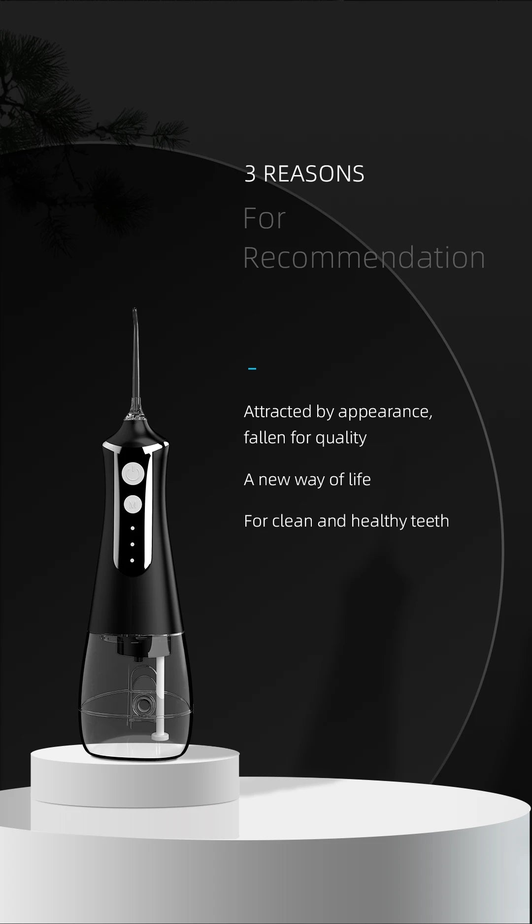 Portable Oral Irrigator Water Flosser Dental Water Jet Tools Pick Cleaning Teeth 300ML 5 Nozzles Mouth Washing Machine Floss