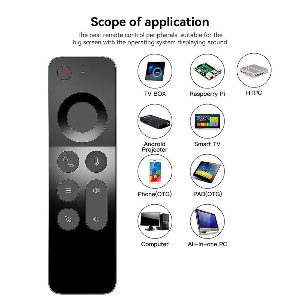 W3 Remote Control 2.4G Wireless Voice Air Mouse Mini Keyboard USB Receiver Controller With USB Receiver Replacement For PC TV
