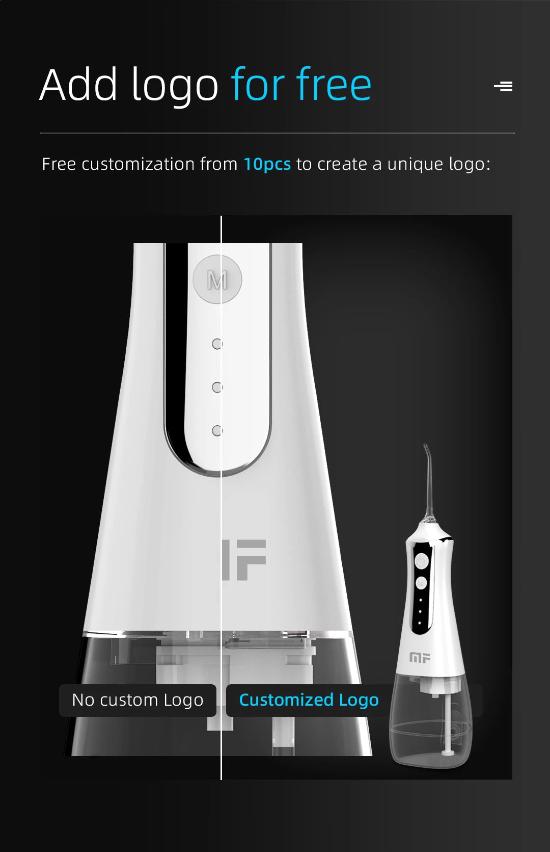 Portable Oral Irrigator Water Flosser Dental Water Jet Tools Pick Cleaning Teeth 300ML 5 Nozzles Mouth Washing Machine Floss