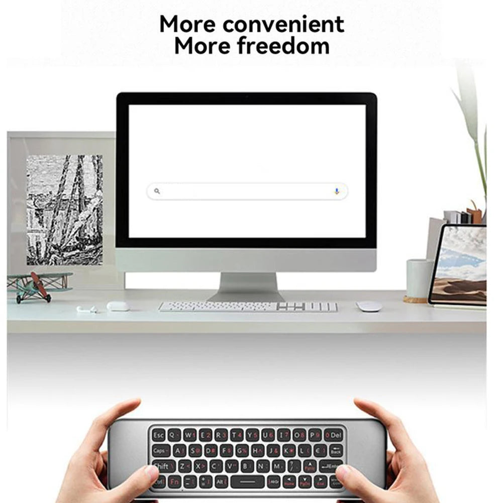 W3 Remote Control 2.4G Wireless Voice Air Mouse Mini Keyboard USB Receiver Controller With USB Receiver Replacement For PC TV