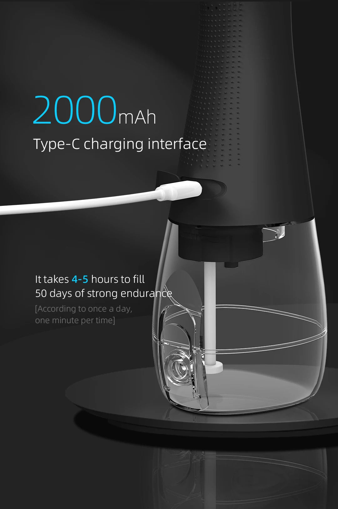 Portable Oral Irrigator Water Flosser Dental Water Jet Tools Pick Cleaning Teeth 300ML 5 Nozzles Mouth Washing Machine Floss