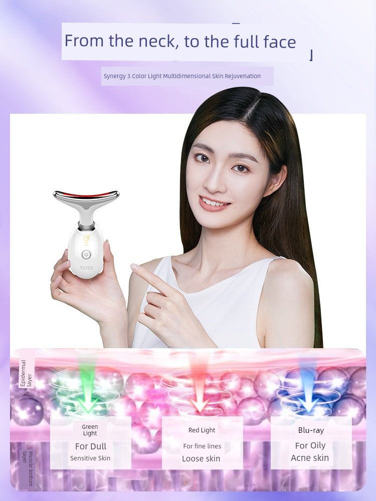 Vlvee French Neck Pattern Massager Lifting Beauty Instrument