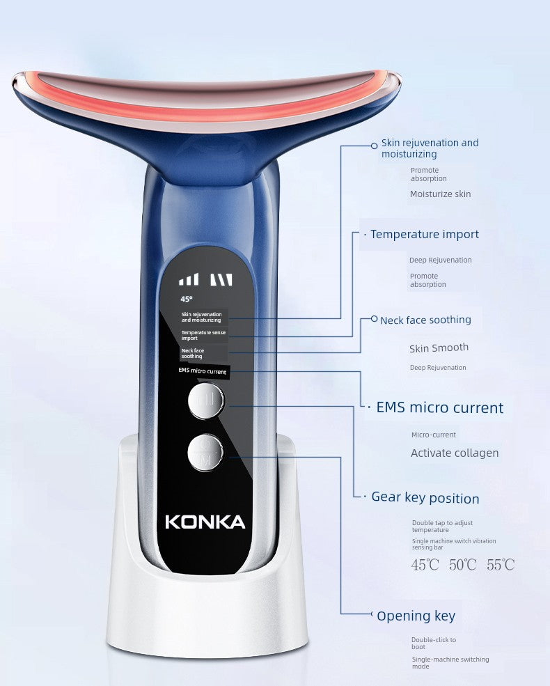 Konka Beauty Instrument Fade French Lines Neck Lines Lifting For Home Facial Massage Instrument Facial Firming Inductive Therapeutical Instrument