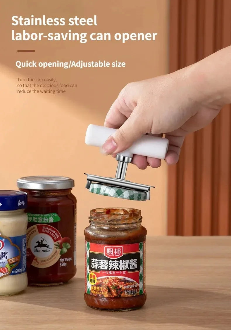 Kitchen Gadgets Capping Tool Can Opener Glass Can Opener Portable Lid Opener Adjustable Can Opener Glasses Jar Lid Opener