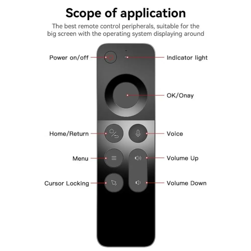 W3 Remote Control 2.4G Wireless Voice Air Mouse Mini Keyboard USB Receiver Controller With USB Receiver Replacement For PC TV