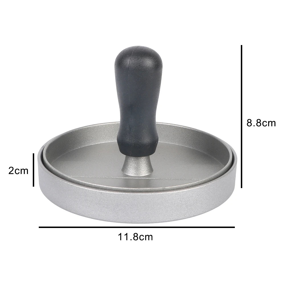 Household Food Mold Kitchen Gadgets Round Hamburger Mold BBQ Hamburger Meat Beef Pie Burger Meat Press Aluminum Alloy