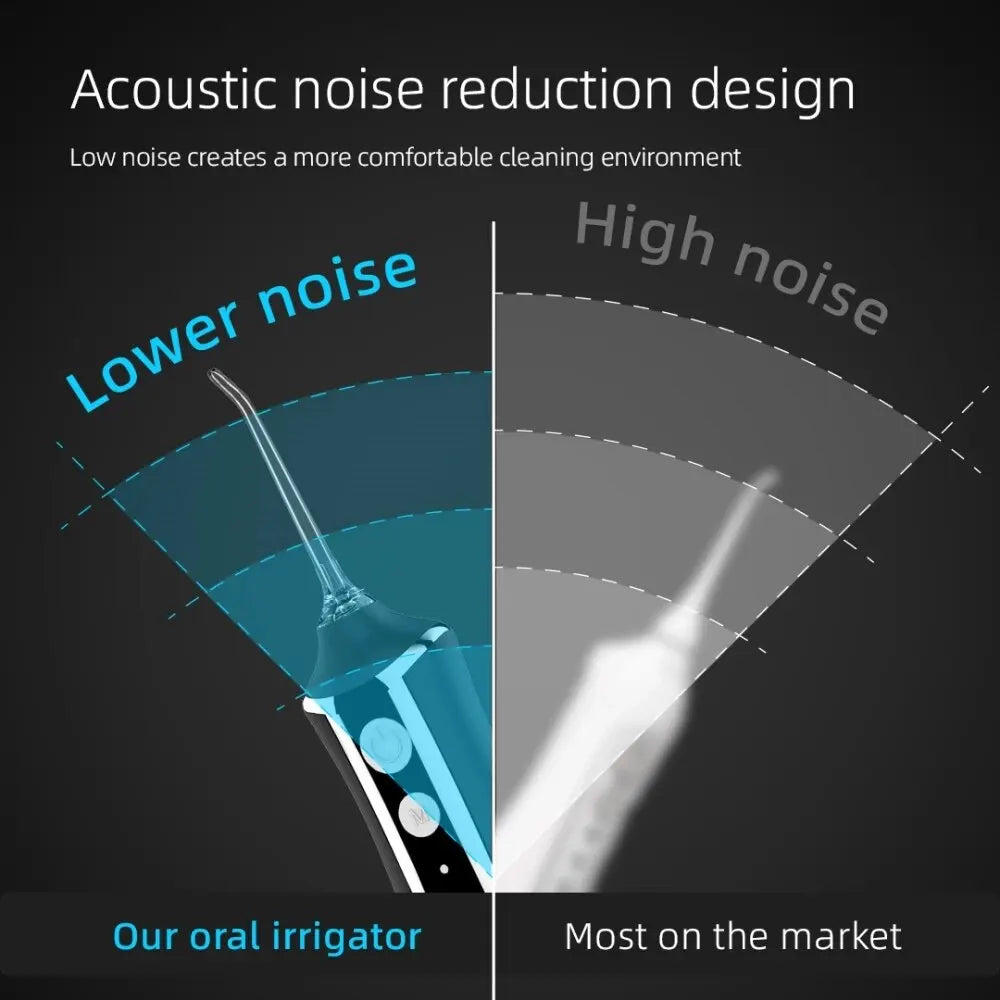 Portable Oral Irrigator Water Flosser Dental Water Jet Tools Pick Cleaning Teeth 300ML 5 Nozzles Mouth Washing Machine Floss