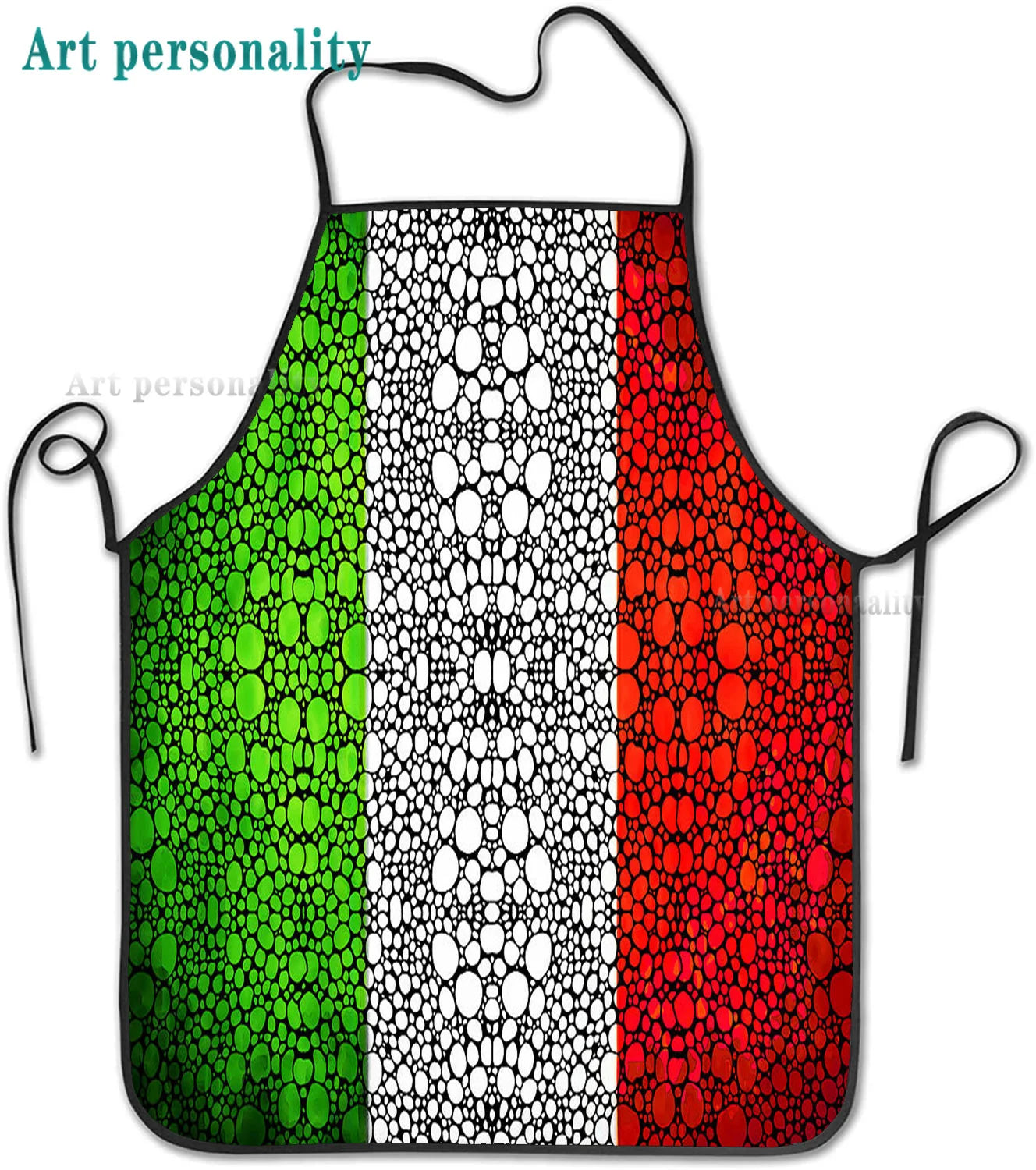 Italy Flag Cartoon Chef Pizza Apron Theme Cooking Chef Work Shop Women Men Adult Girl Kid Weavers Baking BBQ Grilling Kitchen