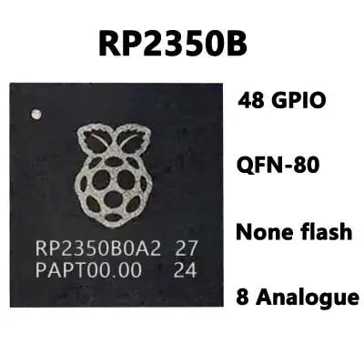 RP2350 Chip Dual Arm Cortex-M33/Dual Hazard3RISC-V 150MHz 30/48GPIO USB Optional RP2350A/RP2350B For Raspberry Pi Pico 2