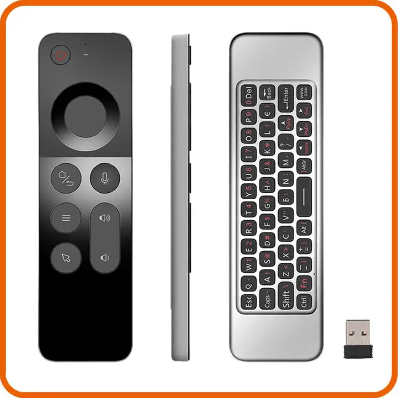 W3 Remote Control 2.4G Wireless Voice Air Mouse Mini Keyboard USB Receiver Controller With USB Receiver Replacement For PC TV