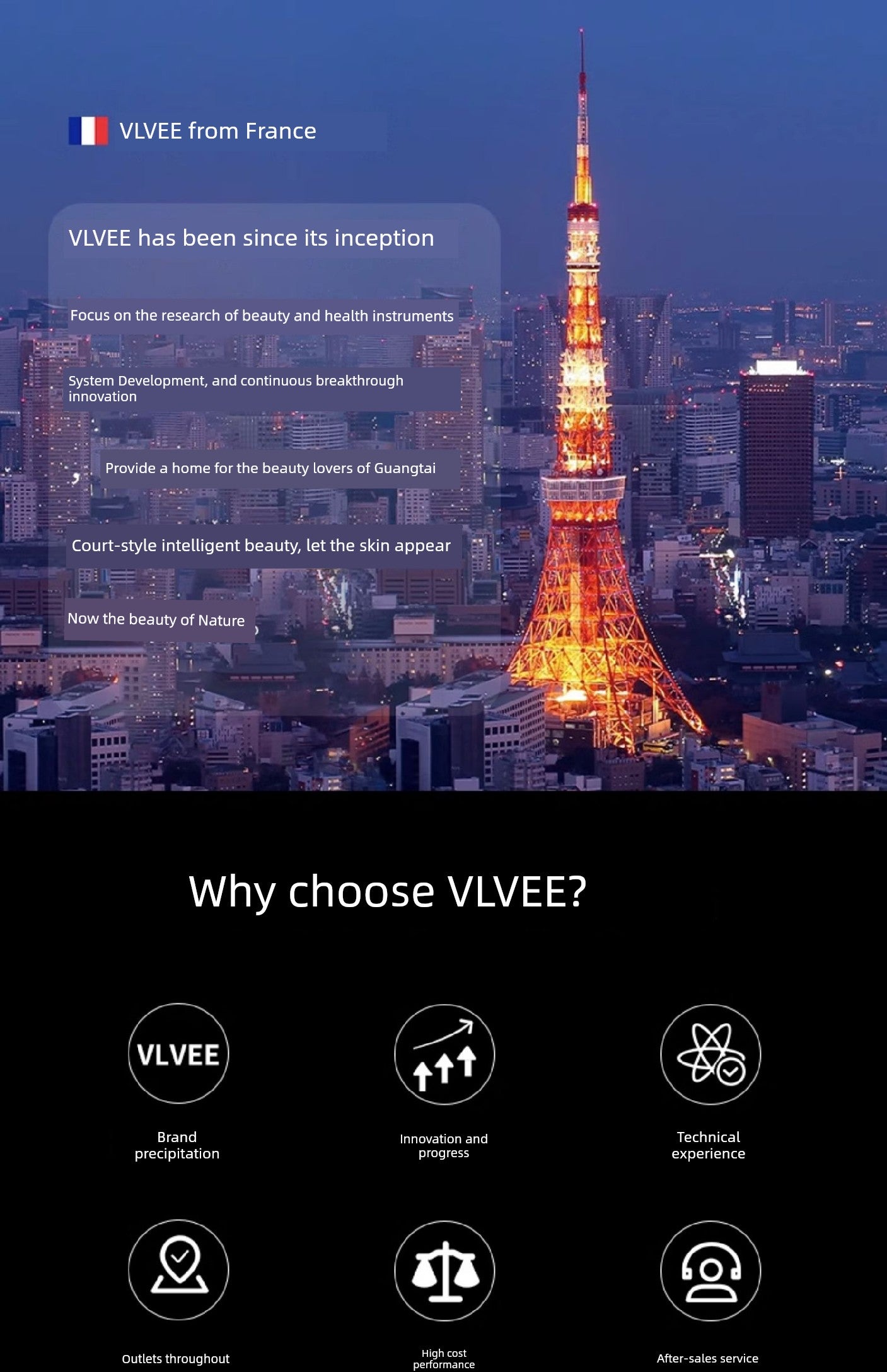 Vlvee French Neck Pattern Massager Lifting Beauty Instrument