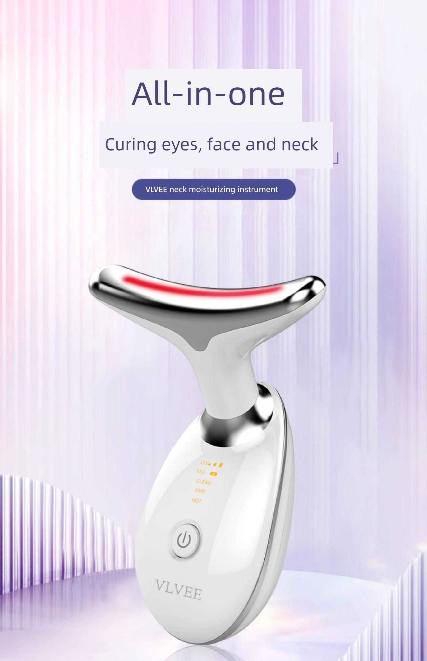 Vlvee French Neck Pattern Massager Lifting Beauty Instrument