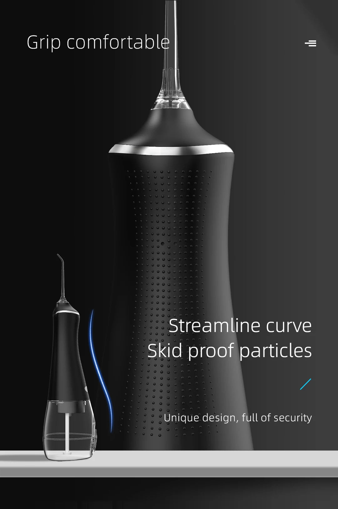 Portable Oral Irrigator Water Flosser Dental Water Jet Tools Pick Cleaning Teeth 300ML 5 Nozzles Mouth Washing Machine Floss