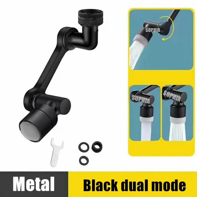 New Universal Metal Copper Faucet Spray Head Tap Extension 1440° Rotation Kitchen Faucet Aerator Extender 1080° Sink Sprayer