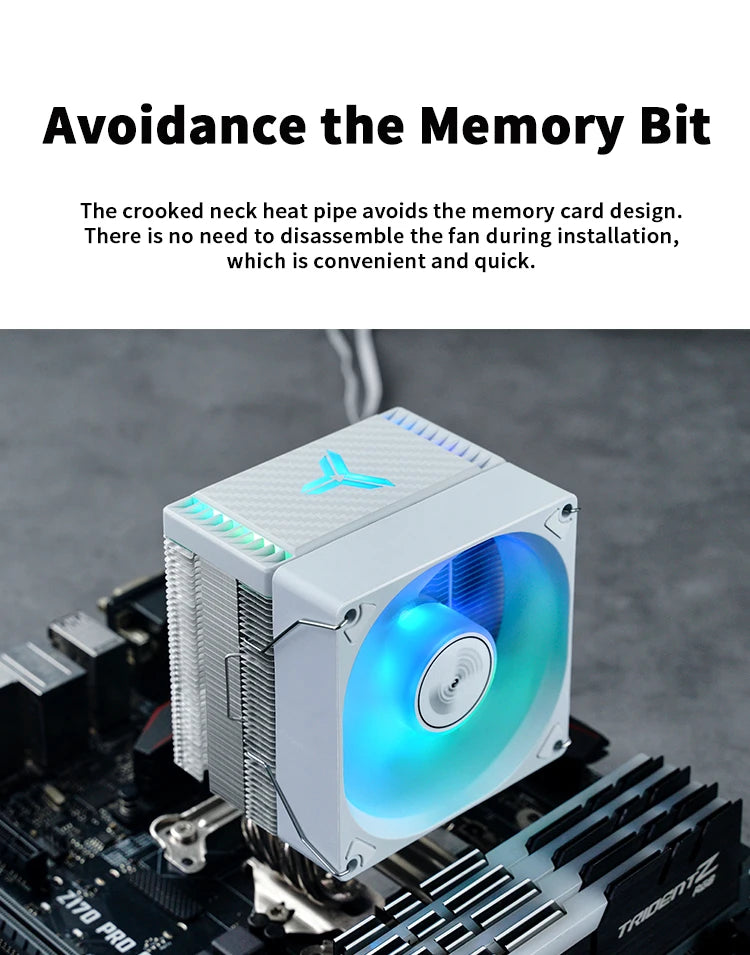 JONSBO CR-1400EVO 4 Heat Pipe ARGB PWM TDP 180W CPU Air Cooler for LGA1700 1200 115X AM4 AM5 Cooling Heatsink PC Radiator 5V3pin